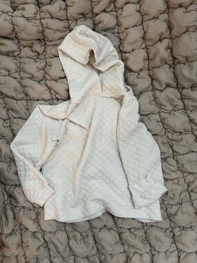 Madewell Cream Quilted Hoodie